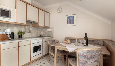 Küche/Küchenzeile in der Unterkunft Appartements Lüftenegger