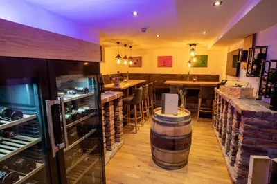 Lounge oder Bar in der Unterkunft Hotel Hubertus