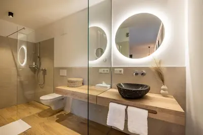 Ein Badezimmer in der Unterkunft Hotel Hubertus