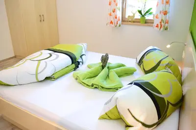 Ein Bett oder Betten in einem Zimmer der Unterkunft Denggnhof