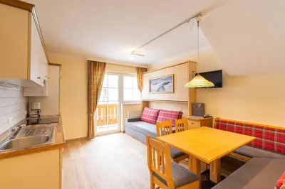 Küche/Küchenzeile in der Unterkunft Hubertus Alpine Living