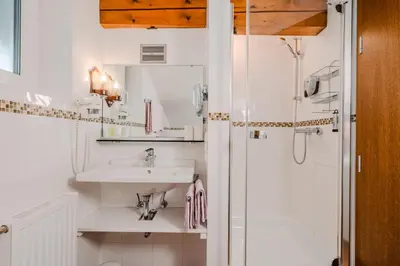 Ein Badezimmer in der Unterkunft Ferienwohnung Floriani
