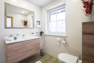 Ein Badezimmer in der Unterkunft Ferienhof HINTERSTRASSER