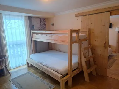 Ein Bett oder Betten in einem Zimmer der Unterkunft Berggasthof Schwaigerhof