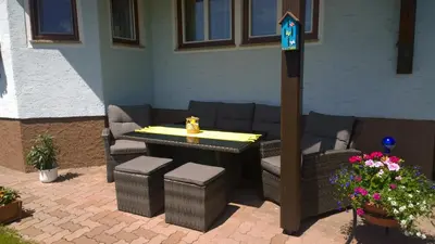 Ein Sitzbereich in der Unterkunft Haus Ferner-Lerchner