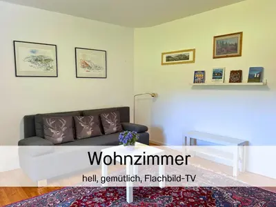 Ein Sitzbereich in der Unterkunft Haus im Grünen, Ruhe, großer eingezäunter Garten - ideal für Familien und Hunde