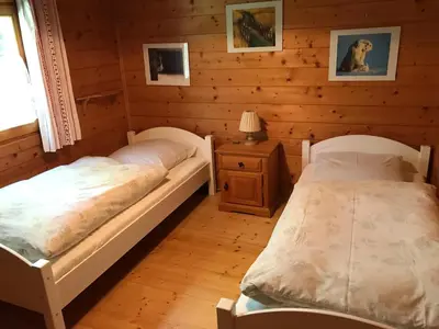 Ein Bett oder Betten in einem Zimmer der Unterkunft Ferienhaus Ella&Puck