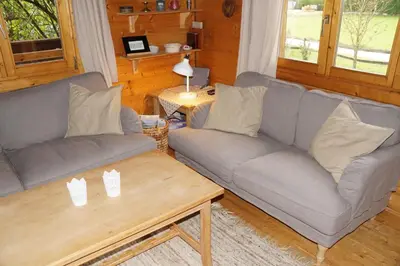 Ein Sitzbereich in der Unterkunft Ferienhaus Ella&Puck