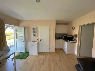 Küche/Küchenzeile in der Unterkunft Ferienwohnung am Traunsee