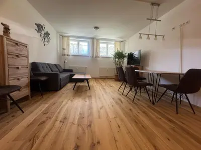 Ein Sitzbereich in der Unterkunft Hotel Kollerhof
