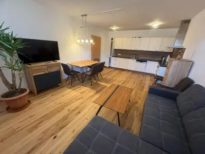 Ein Sitzbereich in der Unterkunft Hotel Kollerhof