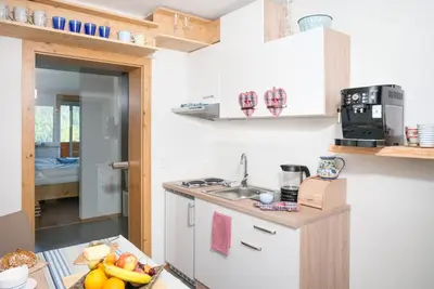Küche/Küchenzeile in der Unterkunft Apartmenthaus Lieselotte