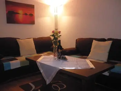 Ein Sitzbereich in der Unterkunft Ferienhaus Regina
