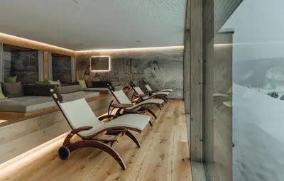 Ein Sitzbereich in der Unterkunft Hotel Schütterhof