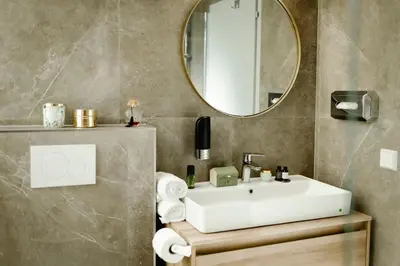 Ein Badezimmer in der Unterkunft Boutiquehotel Hubertushof