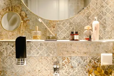 Ein Badezimmer in der Unterkunft Boutiquehotel Hubertushof