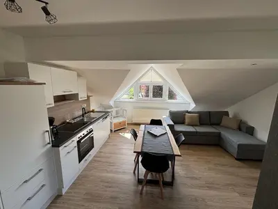 Küche/Küchenzeile in der Unterkunft Apartementhaus Schöndorfer