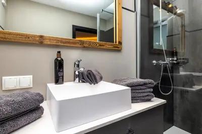 Ein Badezimmer in der Unterkunft Landhaus Rustika