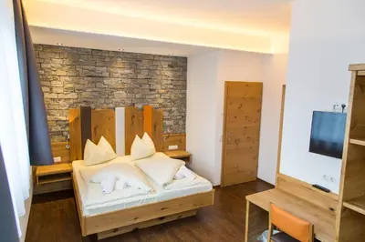 Ein Bett oder Betten in einem Zimmer der Unterkunft Appartement Alpenfex