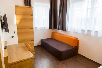 Ein Sitzbereich in der Unterkunft Appartement Alpenfex