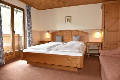 Ein Bett oder Betten in einem Zimmer der Unterkunft Frühstückspension Oberweissburg