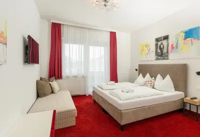 Ein Bett oder Betten in einem Zimmer der Unterkunft Appartementhaus Modern Art by Schladming-Appartements