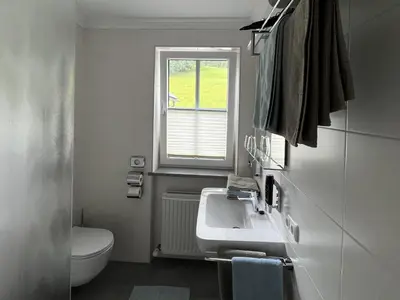 Ein Badezimmer in der Unterkunft Apartmenthaus Oberlehen