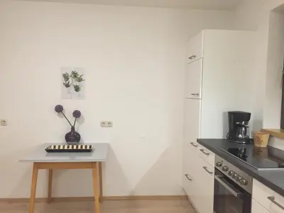 Küche/Küchenzeile in der Unterkunft Ferienwohnung Am Sonnenhang