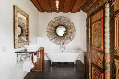 Ein Badezimmer in der Unterkunft Sonnhof