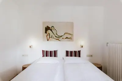 Ein Bett oder Betten in einem Zimmer der Unterkunft Sonnhof