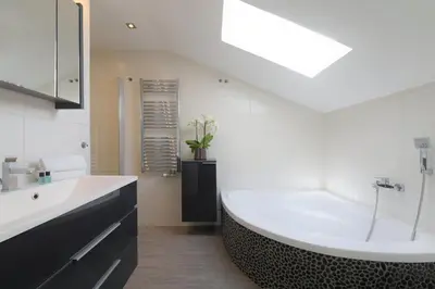 Ein Badezimmer in der Unterkunft Das Talblick - Appartments