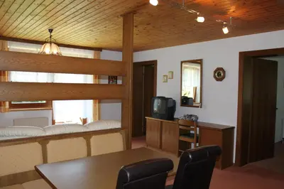 Küche/Küchenzeile in der Unterkunft Appartements Landhaus Monika Jäger