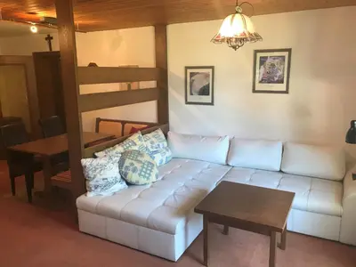 Ein Sitzbereich in der Unterkunft Appartements Landhaus Monika Jäger