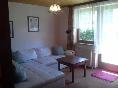 Ein Sitzbereich in der Unterkunft Appartements Landhaus Monika Jäger