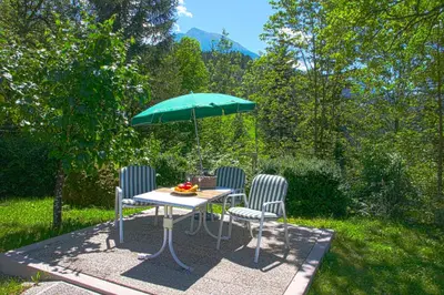 Ein Garten an der Unterkunft Ferienhaus Mountain View