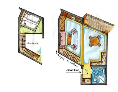 Grundriss der Unterkunft Ferienwohnungen ECKART, GABRIELHAUS