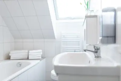 Ein Badezimmer in der Unterkunft Pension Feichthub