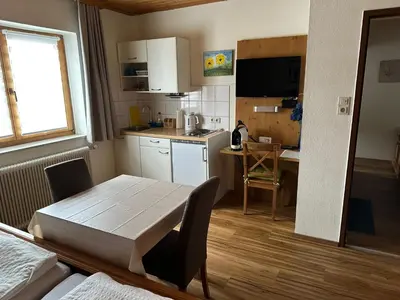 Küche/Küchenzeile in der Unterkunft Apartment Familie Haupt