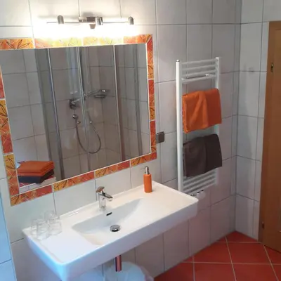 Ein Badezimmer in der Unterkunft Ferienwohnung Franck