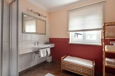 Ein Badezimmer in der Unterkunft Chalet Jagdhof