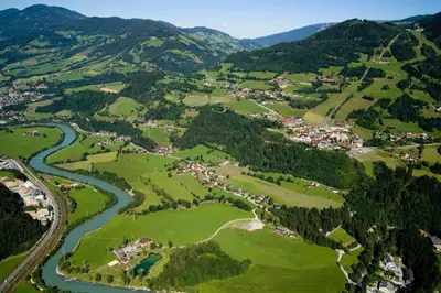 Naturlandschaft in der Nähe des Chalets