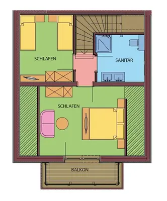 Grundriss der Unterkunft Bio-Bauernhof Samerhof