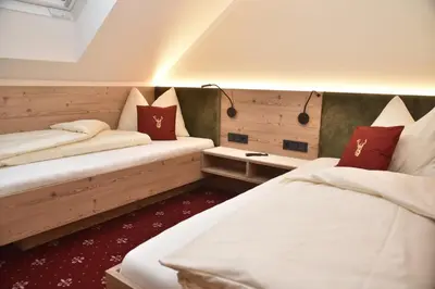 Ein Bett oder Betten in einem Zimmer der Unterkunft Bio-Bauernhof Samerhof