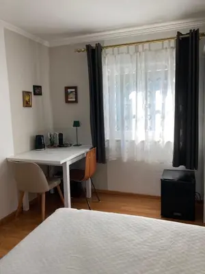 Ein Bett oder Betten in einem Zimmer der Unterkunft Appartementhaus Dargham