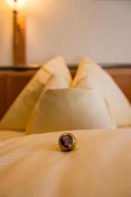 Ein Bett oder Betten in einem Zimmer der Unterkunft Pension Elisabeth
