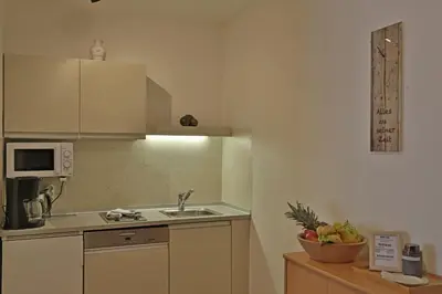 Küche/Küchenzeile in der Unterkunft Appartement Schörghofer