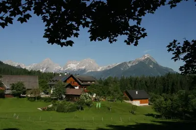 Naturlandschaft in der Nähe des Bauernhofs