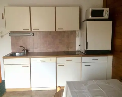 Küche/Küchenzeile in der Unterkunft Ferienwohnung Salchegger