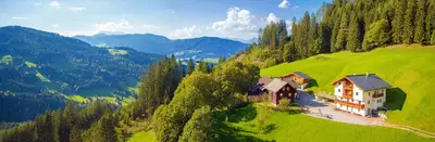 Naturlandschaft in der Nähe des Bauernhofs