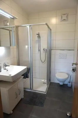 Ein Badezimmer in der Unterkunft Ferienwohnung Hausleitner